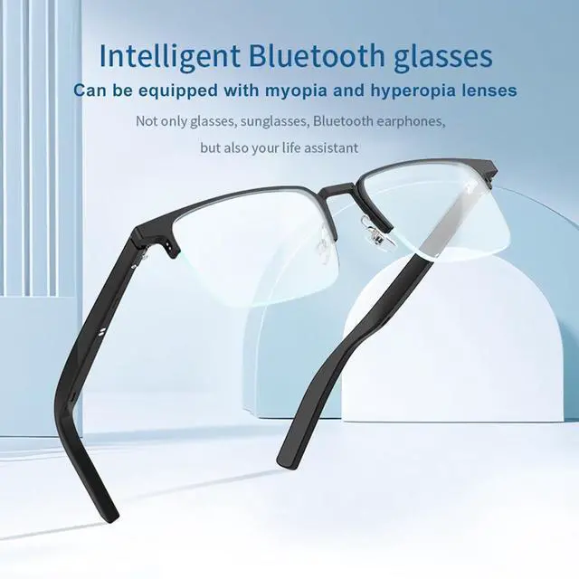 Alt view image 2 of 6 - Audio Smart Bluetooth Glasses for Men Women with Speakers Wireless Blue Tooth Control Speaker Glasses with Speakers for Men Women Bluetooth Eyeglasses Smart Glass Gafas Inteligentes para Hombre