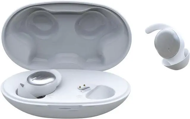 Main image of Noise Blocking Earbuds for Sleep with Sleeping, Game, and Music Modes, Long 7-Hour Playtime, Wireless Bluetooth Streaming, Slim Fit for Side Sleepers (White)