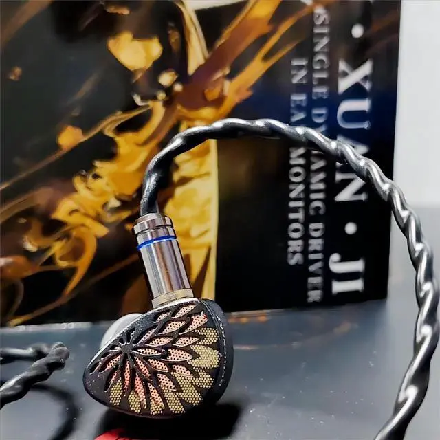 Alt view image 4 of 6 - TANGZU YuXuanJi TPLX 10mm Topology Dynamic Driver in Ear Monitor Earphones, HiFi Wired Earbuds, Zinc Construction IEM Headphones (Black, 3.5mm)