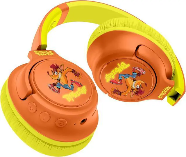 Alt view image 3 of 5 - Wireless Headphones Crash Bandicoot with LED Light