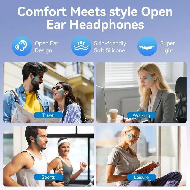 Alt view image 2 of 7 - ZYDIIE AI Translation Earbuds, 144 Languages, Real-Time Translation, Bluetooth 5.4, Touch Control, Black