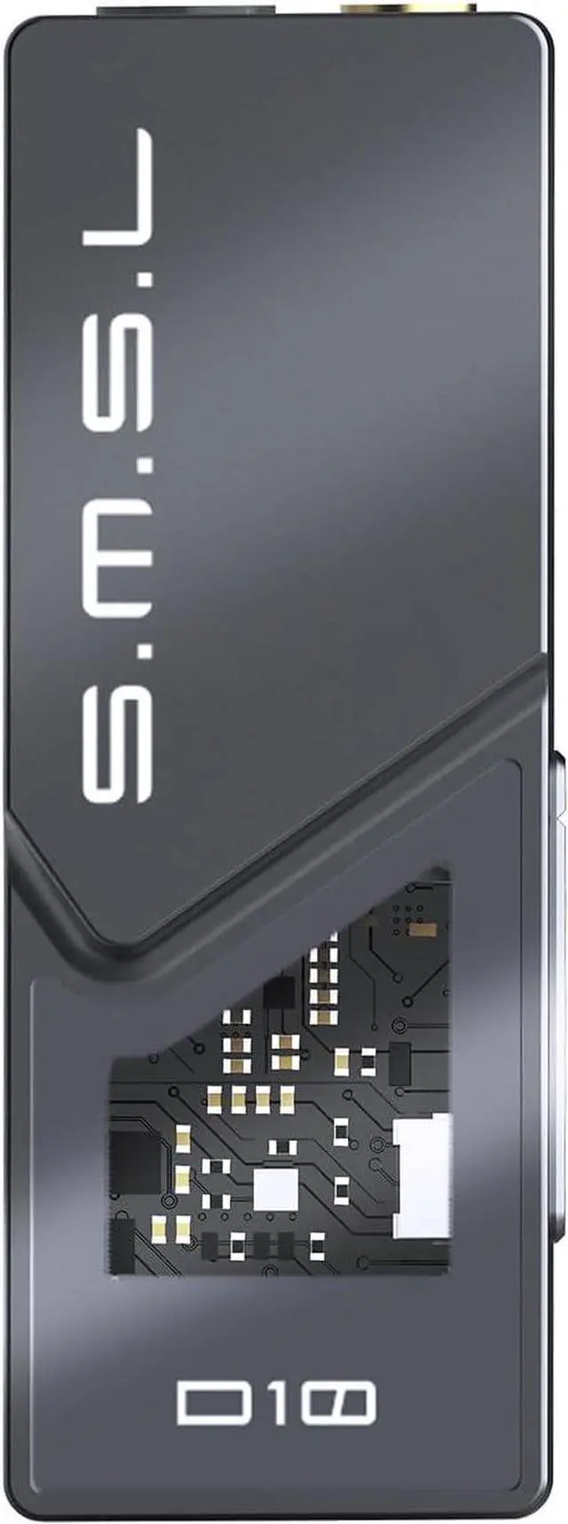 Main image of S.M.S.L D10 Headphone Amplifier USB Potrable Dac with 3.5mm & 4.4mm Balacnced Dual Mini Audio Amp Outputs Support 500mw 16DSD256 PCM 32bit/384khz Hi-Res Earphone Amp for Smartphones/PC/Laptops (Grey)