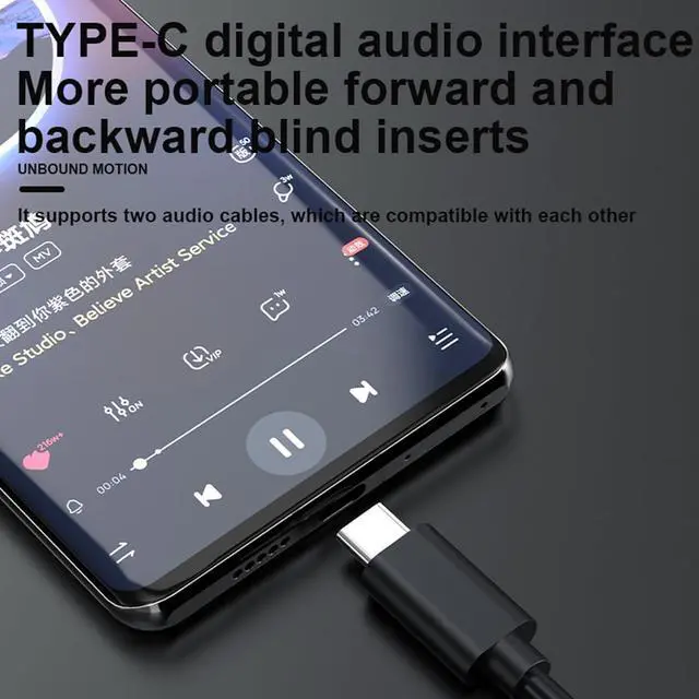 Alt view image 6 of 7 - Wired Bone Conduction Headphones, 3.5Mm Or Type C, Open-Ear Outdoor Headset, Waterproof Sweatproof Noise Reduction with Mic, for Running, Sports, Fitness,3.5mm