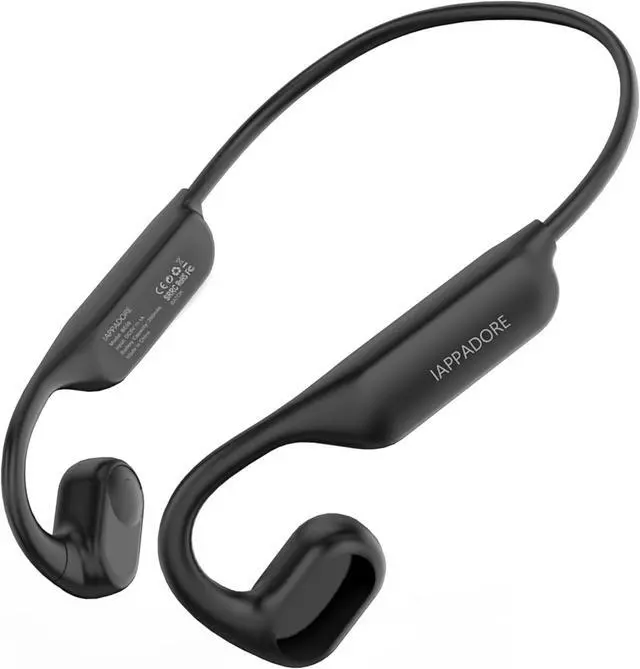 Main image of Sports Open-Ear Headphones, Bone Conduction Headphone Bluetooth 5.3 Touch-Slide Control, 10H Playtime, IPX4 Sweatproof Waterproof Headphones for Running, Cycling, Walking, Gym (Black)