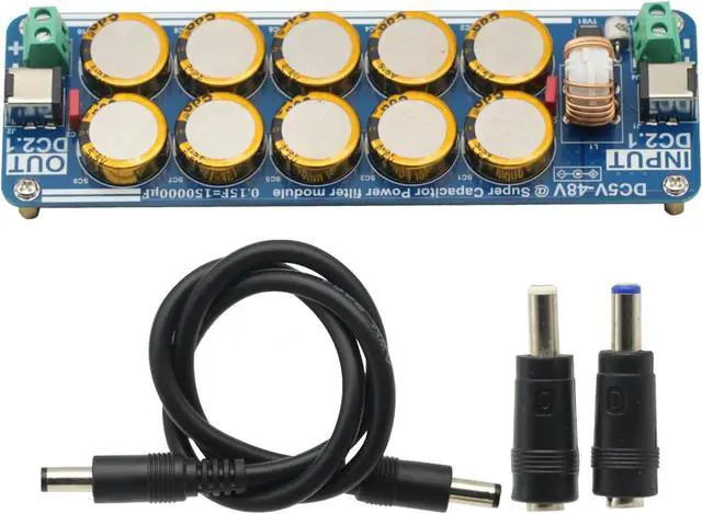 Alt view image 2 of 5 - 5V-48V 10A Supercapacitor Filter Board Linear Switching Power Supply for Raspberry Pi Headphone Amplifier DAC Amplifier