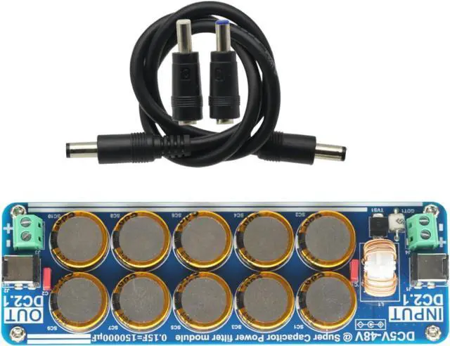 Alt view image 3 of 5 - 5V-48V 10A Supercapacitor Filter Board Linear Switching Power Supply for Raspberry Pi Headphone Amplifier DAC Amplifier