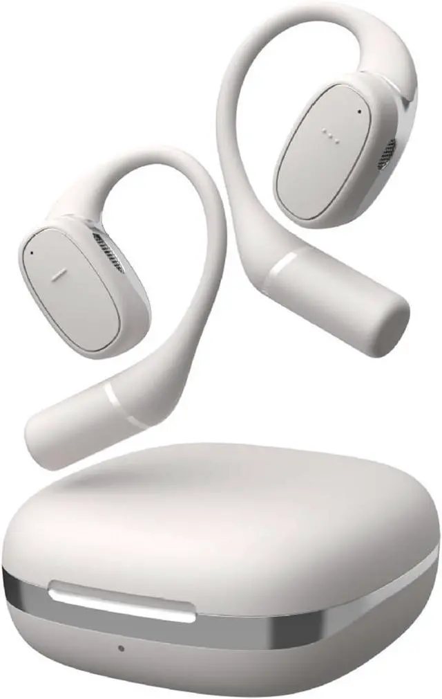 Main image of Sports Headphones Wireless Earbuds Bluetooth 5.3 Open-Ear Over-Ear 28H with charging case 360° Immersive Dolby Surround Sound ENC Call Dual Noise Reduction Driving and Listening to Music white