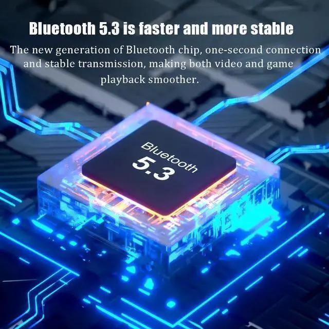 Alt view image 7 of 7 - Sports Headphones Wireless Earbuds Bluetooth 5.3 Open-Ear Over-Ear 28H with charging case 360° Immersive Dolby Surround Sound ENC Call Dual Noise Reduction Driving and Listening to Music white