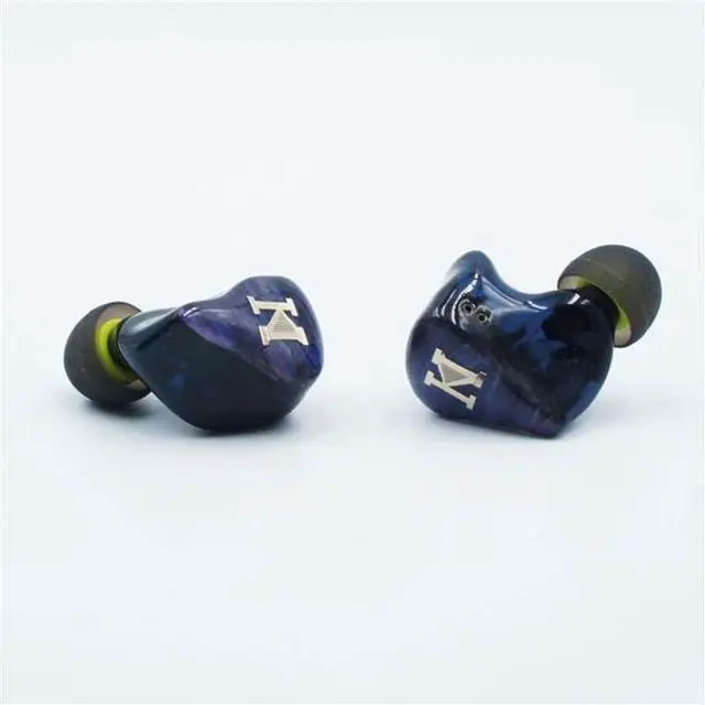 Alt view image 3 of 7 - ISN Audio EST50 Flagship 2EST + 2BA+ 1DD Hybrid 5 Drivers in-Ear Monitor, Carrying 2Pin 0.78mm 8 Strands 19 Cores Sliver-Plated Cable HiFi Audiophile in-Ear Earphone IEMs (Orange, 4.4mm Balanced)
