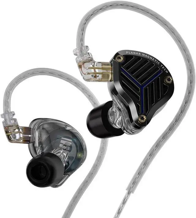 Alt view image 2 of 7 - KZ-PRX iems Earbuds Wired,Fourth-Generation Newly Designed Planar Diaphragm lEM Earphones,3.5mm Plug Headphones,in Ears Monitor,iems for Gaming (with mic, Black1)