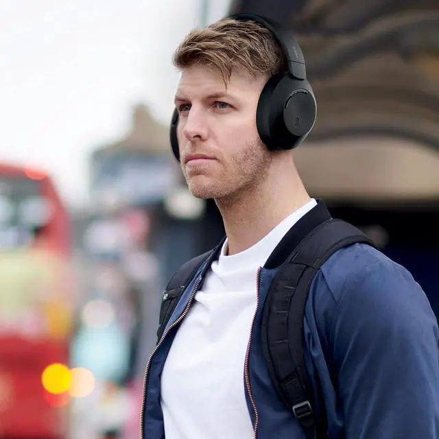 Alt view image 3 of 7 - MIXX StreamQ C4 - Wireless Noise Cancelling Headphones with 40-Hour Battery Life and Transparent Mode - Foldable Over-Ear Design (Black)