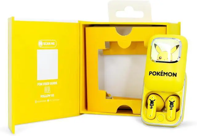 Alt view image 6 of 7 - OTL - POKÉMON PIKACHU SLIDE TWS EARPHONES