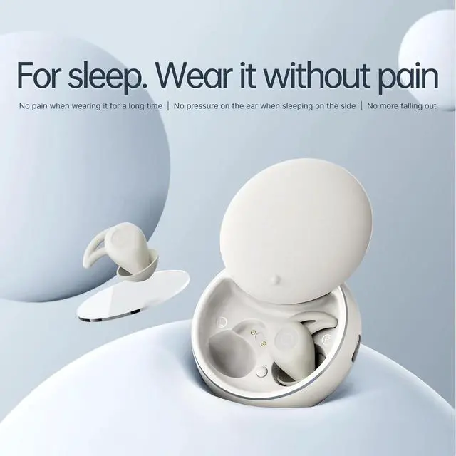 Alt view image 2 of 7 - NooraSleep Snooze Pods Pro, SnoozePods Pro - Bluetooth Sleepbuds, Snug Fit with Recharge Warehouse and Soft Earplugs, Sleep Headphones with Noise Reduction (Black)