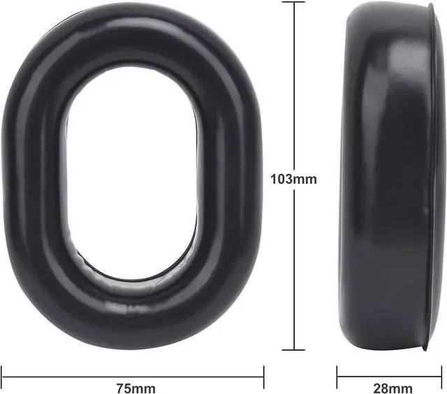 Alt view image 3 of 7 - WODASEN 4-Pairs Replacement Gel Ear Pads for David Clark H10-60 H10-20 H10-30 Aviation Headset Cushions Hearing Protectors Headphones Covers with Noise Isolation Soft Memory Foam Pad (4 Pack)