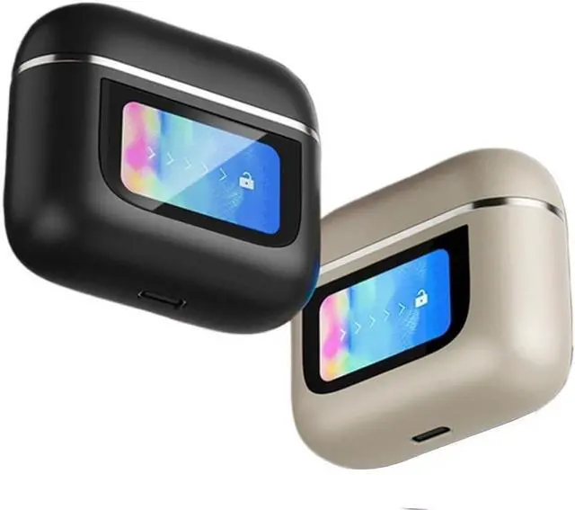 Main image of Bluetooth Headset, Earphone True Wireless Bluetooth Noise Cancelling Headphone in Ear Touch Screen Headset with Mic Earbuds(Gold)