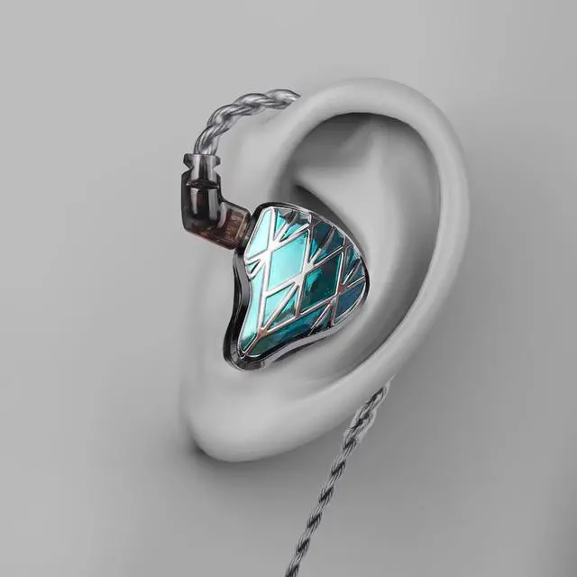 Alt view image 6 of 7 - FAAEAL in-Ear Recording Headset,HiFi Heavy Bass Music Earbuds with Powder Metallurgy Faceplate QDC 2-Pin Detachable 8N Mono-crystalline Copper Silver-Plated Cable Headphones Type-C w/mic