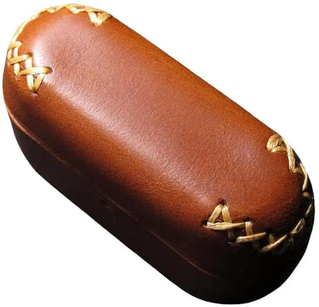 Alt view image 3 of 4 - Premium Handmade Leather Case Cover for Technics EAH - AZ100. Unisex Design, Perfect for All - Day Use and Long - Term Protection