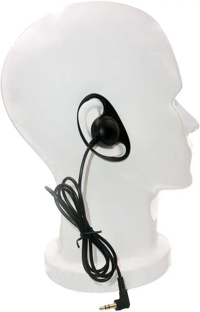 Alt view image 5 of 7 - EXMAX DTP-03 3.5mm D-Shape Single Side Ear Hook Clips Earphone Headset Headphone Dual Channel for Tour Guide System Receiver Tablet Laptop PC Skype YouTube MP3/4 DVD(30PACK)