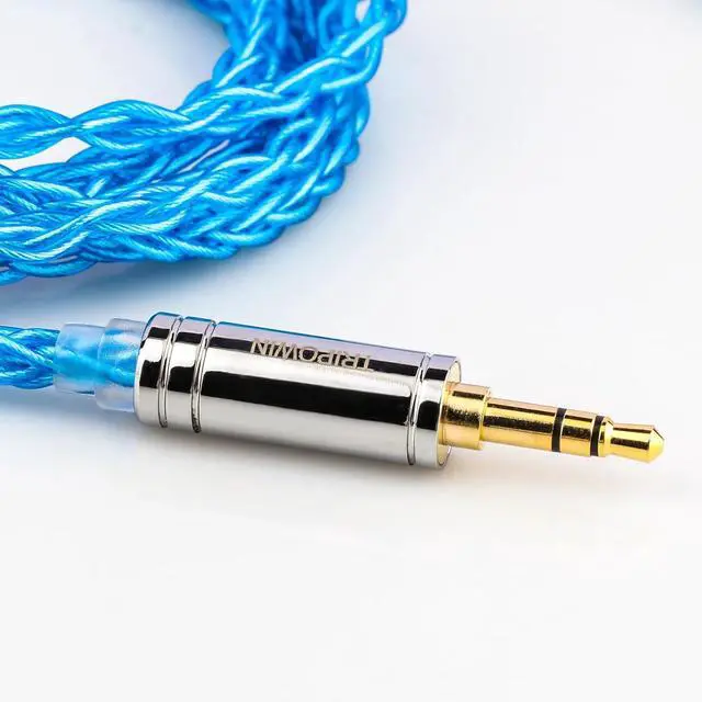 Alt view image 3 of 7 - Linsoul Tripowin Seraph 8 Cores IEM Cable, 28AWG Silver-Plated Replacement Earphone Cable for in Ear Monitor, Audiophile(2pin-0.78mm, 3.5mm)