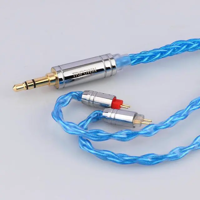 Alt view image 5 of 7 - Linsoul Tripowin Seraph 8 Cores IEM Cable, 28AWG Silver-Plated Replacement Earphone Cable for in Ear Monitor, Audiophile(2pin-0.78mm, 3.5mm)