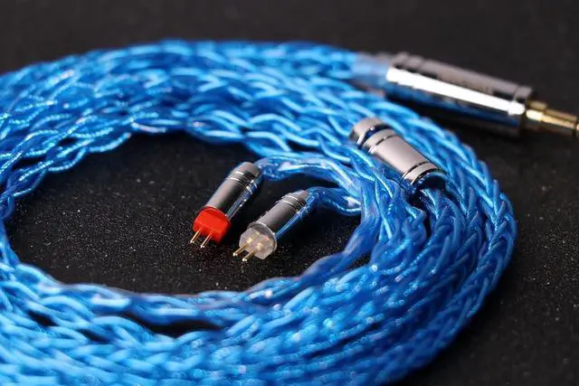 Alt view image 6 of 7 - Linsoul Tripowin Seraph 8 Cores IEM Cable, 28AWG Silver-Plated Replacement Earphone Cable for in Ear Monitor, Audiophile(2pin-0.78mm, 3.5mm)