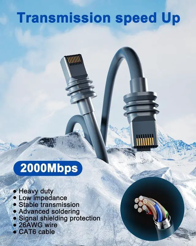 Alt view image 3 of 6 - FORGING MOUNT Starlink Cable100FT, Waterproof Starlink Gen 3 V3 Cable for Starlink Standard Generation 3, Starlink Satellite Replacement Ethernet Cable Extension 100FT(31M) Gray