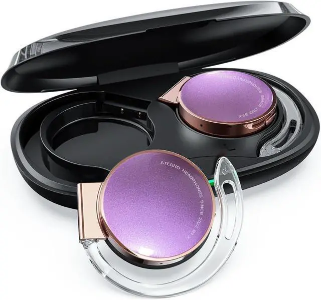 Main image of Clip on Headphones Bluetooth V5.3, On Ear Headphones Wireless with Earhooks, Ear Clip Open-Ear Earphones, Sports Headset Bluetooth with 4 Microphones, Noise Cancelling/Long Battery Life