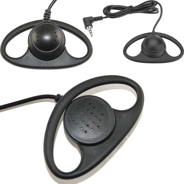Alt view image 7 of 7 - EXMAX DTP-03 3.5mm D-Shape Single Side Ear Hook Clips Earphone Headset Headphone Dual Channel for Tour Guide System Receiver Tablet Laptop PC Skype YouTube MP3/4 DVD(30PACK)