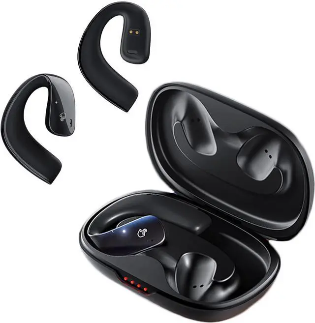 Main image of Wireless Over Open Ear Headphones with Earhooks Bluetooth Bone Conduction Headphones Over The Ear Wireless Earbuds for Sport Bluetooth Bone Conduction Headset Earbuds Induction Earphones
