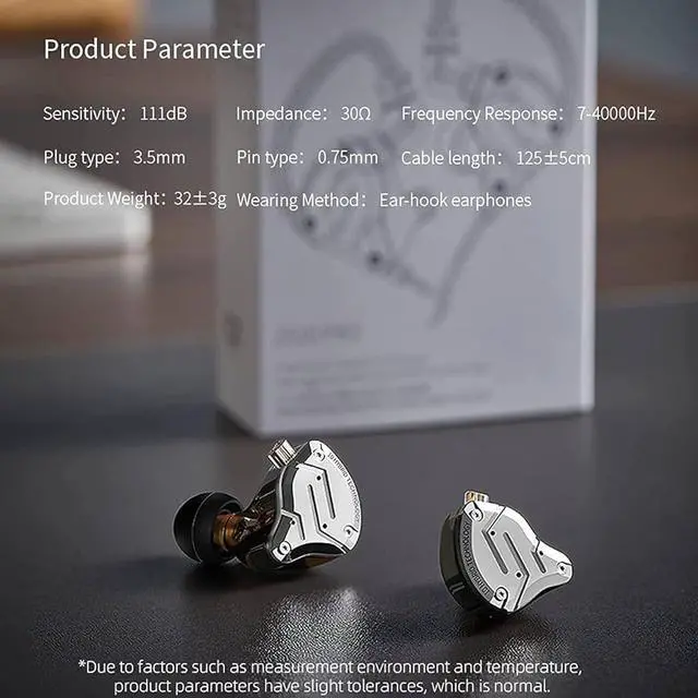 Alt view image 7 of 7 - KZ ZS10 Pro in-Ear Monitor 4BA+1DD Hybrid 5 Drivers Earbuds HiFi Bass Noise Isolation Earphones, Clarity in All Frequency Stereo Sound Comfortable Headphones for Musicians (Silver)