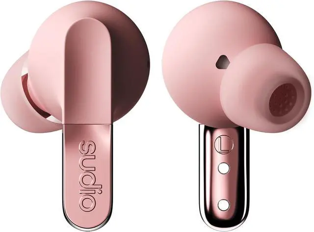 Main image of sudio N3 Pro Wireless Earbuds  Active Noise Cancelling (ANC), 30-Hour Playtime, Sweat & Splashproof, Eco-Friendly Design with Recycled Materials, Comfortable Fit, Premium Metallic Finish (Pink)
