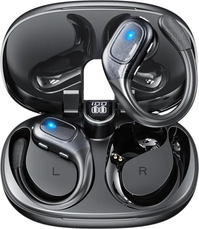 Main image of Wireless Earbuds Translation Earbuds Real Time with 144 Languages, OWS 3 in 1 Ai Translator Earbuds with HD Sound, Long-Lasting Battery, IPX5 Waterproof Bluetooth Headphones for Sports/Travel, Black