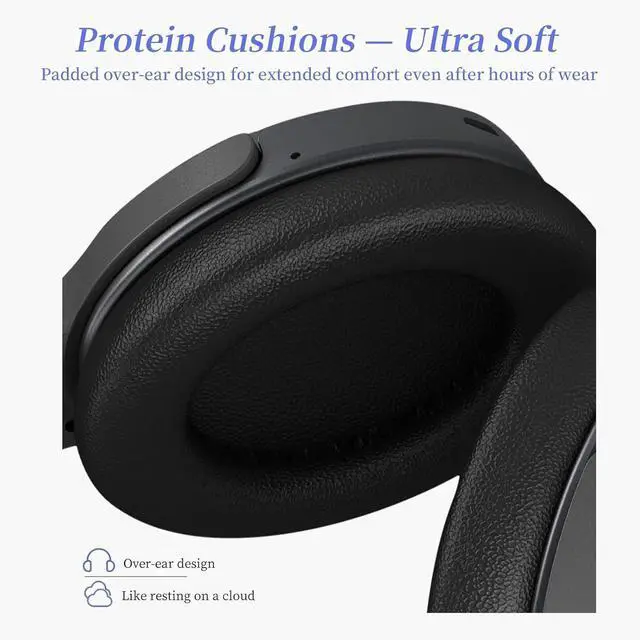 Alt view image 6 of 7 - Wireless TV Headphones for Seniors with Large Buttons, 15H Playtime & 0 Delay, 2.4GHz RF Transmitter Charging Dock, Bluetooth Over-Ear Headset, Fits Most TVs, Digital Optical(TOSLINK)/RCA/3.5mm Output