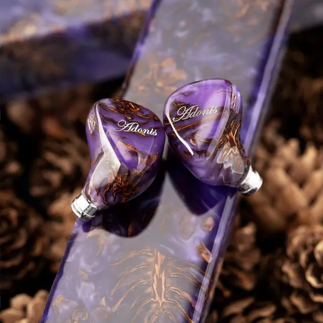 Main image of Kinera QoA Adonis New 3 Hybrid IEM Headphones, Knowles BA + Custom BA + 9.2mm Dynamic Drivers, in-Ear Monitor Earphones, Wired HiFi Earbuds with Pinecone Resin CNC Shell