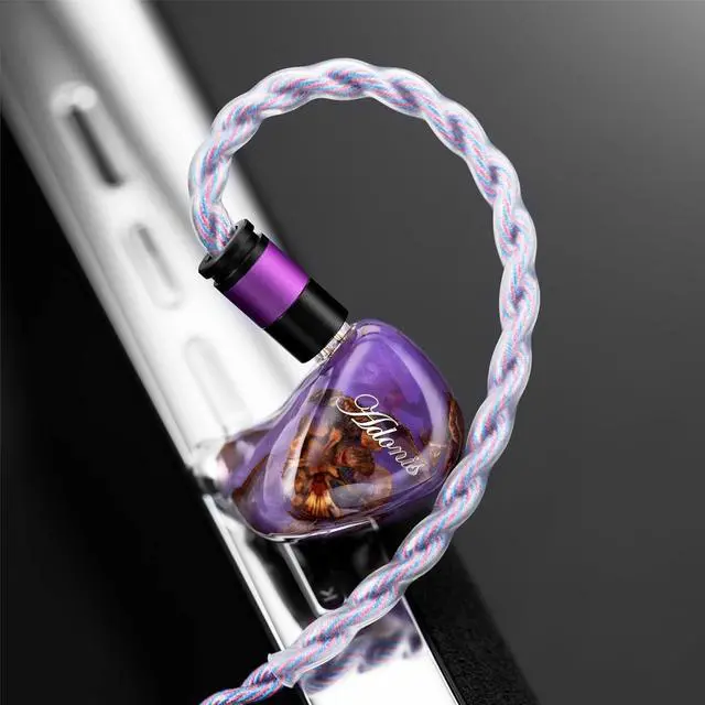 Alt view image 4 of 7 - Kinera QoA Adonis New 3 Hybrid IEM Headphones, Knowles BA + Custom BA + 9.2mm Dynamic Drivers, in-Ear Monitor Earphones, Wired HiFi Earbuds with Pinecone Resin CNC Shell