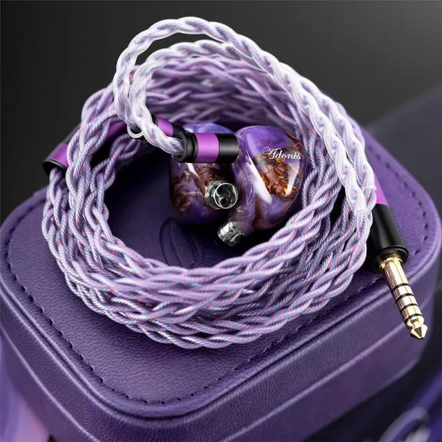 Alt view image 5 of 7 - Kinera QoA Adonis New 3 Hybrid IEM Headphones, Knowles BA + Custom BA + 9.2mm Dynamic Drivers, in-Ear Monitor Earphones, Wired HiFi Earbuds with Pinecone Resin CNC Shell