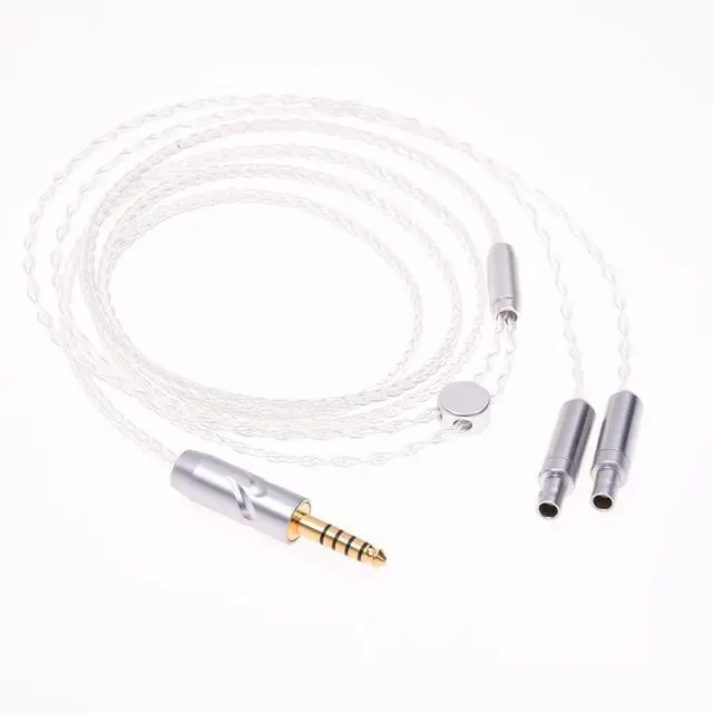 Main image of 8 Cores 5n Silver Plated Headphone Upgrade Cable for Sennheiser HD800 HD800S (4FT, 4.4mm Balance)