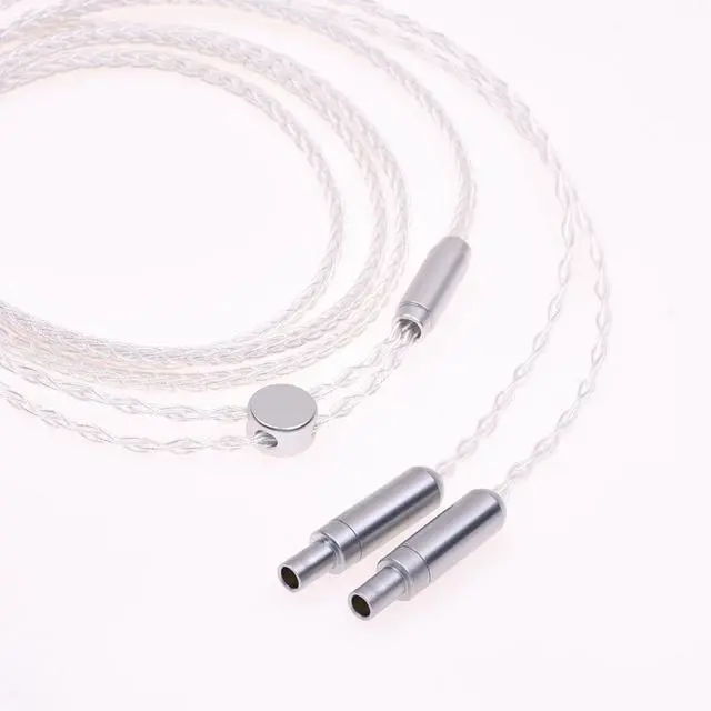 Alt view image 3 of 3 - 8 Cores 5n Silver Plated Headphone Upgrade Cable for Sennheiser HD800 HD800S (4FT, 4.4mm Balance)