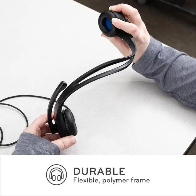 Alt view image 2 of 6 - ThinkWrite Technologies / TWT Audio LITE, TW55 | Premium On-Ear Lightweight Noise Reducing Wired Headsets 20 Pack (3.5mm TRRS Jack)