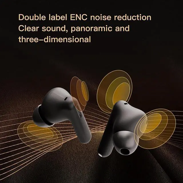 Alt view image 5 of 7 - ANC Earbuds Touchscreen Bluetooth Earphones Wireless Active Noise Cancelling Wireless Bluetooth with LCD Touch Screen Display Case Earbuds