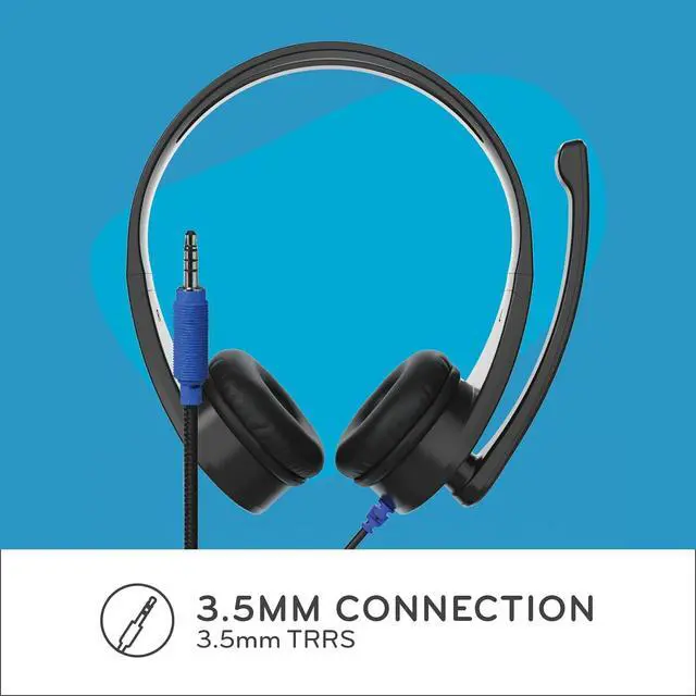 Alt view image 6 of 6 - ThinkWrite Technologies / TWT Audio LITE, TW55 | Premium On-Ear Lightweight Noise Reducing Wired Headsets 20 Pack (3.5mm TRRS Jack)