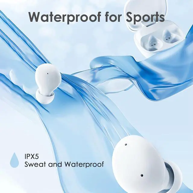 Alt view image 4 of 7 - Touch Screen Earbuds Wireless Bluetooth Earphones ANC Noise Cancelling Waterproof Touchscreen Earbuds with Smart Screen Touch Case Small Tiny Smallest in Ear Earbud Long Battery Life Ear Buds