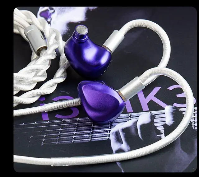 Alt view image 2 of 7 - YINYOO TRI I3 MK3, 10mm Beryllium Diaphragm DD in Ear Monitor, Hybrid IEM Earphones, Gaming Earbuds, HiFi Wired Earbuds with CNC Precision-Carved Housing, 4.4mm Balanced Plug(Purple)