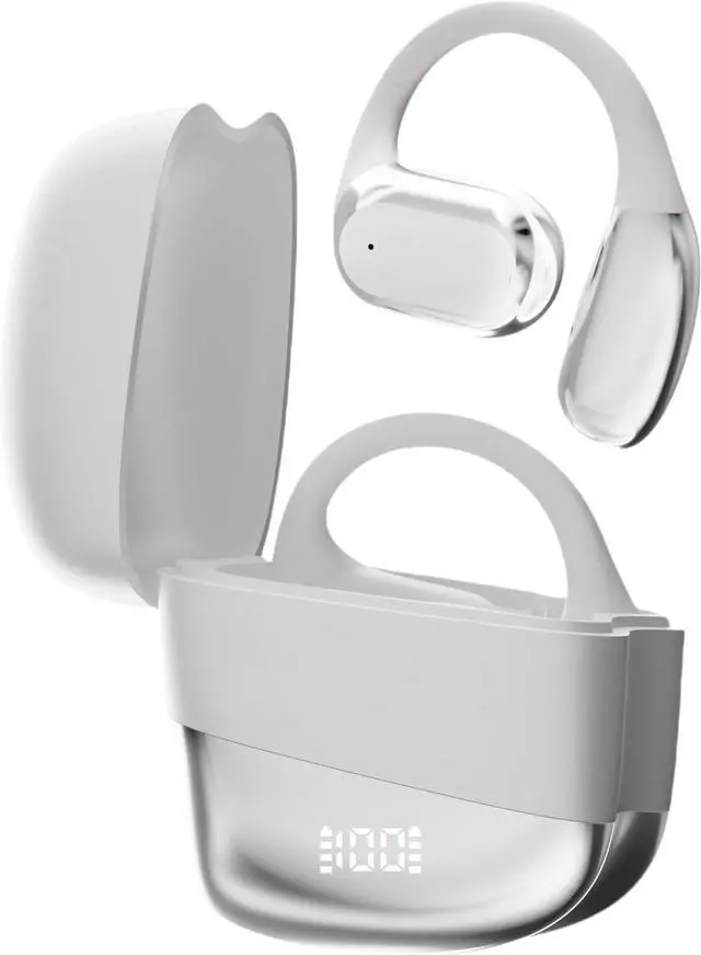 Main image of 60Hrs Playtime Open Ear Headphones Bluetooth Earbuds IPX6 Waterpro of Ear Buds Wireless Bluetooth of Workout Headphones Bluetooth 5.3 for Running Headphones and Gym Headphones Sport Earbuds