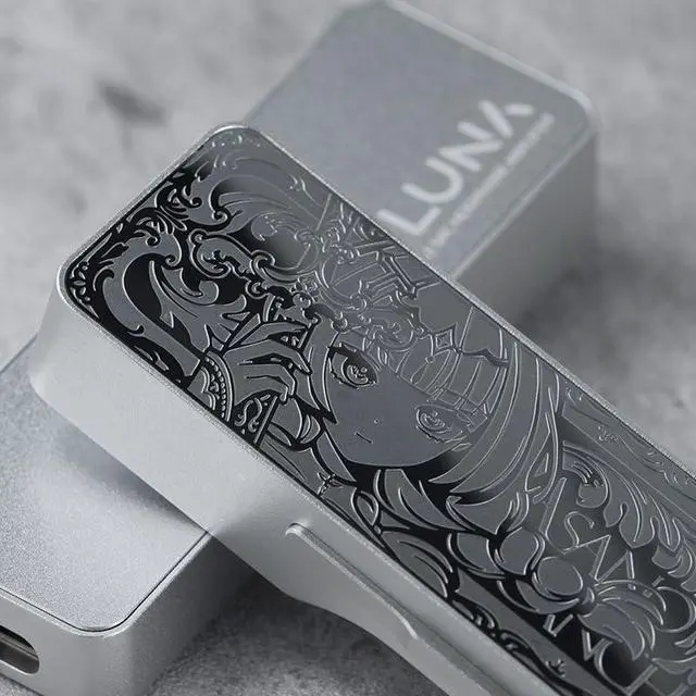 Alt view image 2 of 7 - TANCHJIM Luna Flagship Configuration Portable USB DAC/Amp Dual CS43198 Dual Output ports3.5mm 4.4mm DSD256 Headphone Amplifier (Limited Edition-Silver Sword)