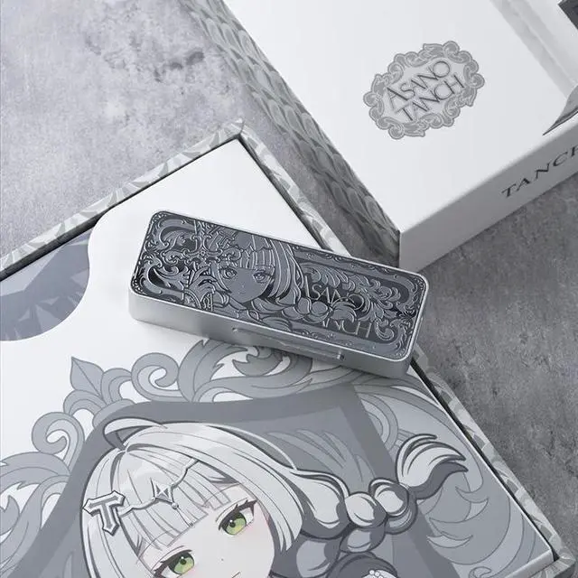 Alt view image 3 of 7 - TANCHJIM Luna Flagship Configuration Portable USB DAC/Amp Dual CS43198 Dual Output ports3.5mm 4.4mm DSD256 Headphone Amplifier (Limited Edition-Silver Sword)