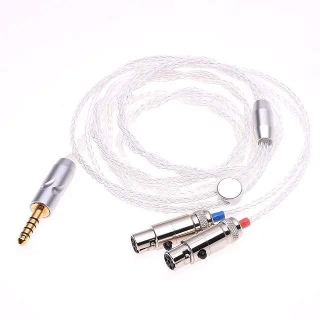 Alt view image 2 of 4 - 1.2 Meter 4.4mm Balanced Clear 16 Cores 5n Silver Plated Headphone Upgrade Cable for Audeze LCD-2 LCD-3 LCD-4 LCD-X LCD-XC