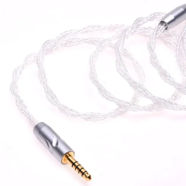 Alt view image 3 of 4 - 1.2 Meter 4.4mm Balanced Clear 16 Cores 5n Silver Plated Headphone Upgrade Cable for Audeze LCD-2 LCD-3 LCD-4 LCD-X LCD-XC