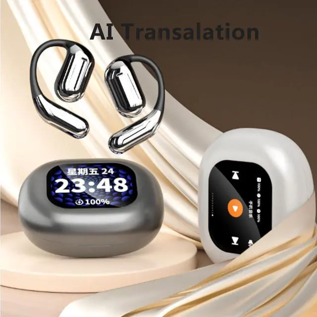 Alt view image 3 of 6 - Vylaras Earbuds, Vylaras Ai Translator Earbuds, Vylaras Earbuds Translator, Vylaras Real Time Translator Earbuds, Vylaras Ai Translation Earbuds, Vylaras Ear Buds Translator (Black)