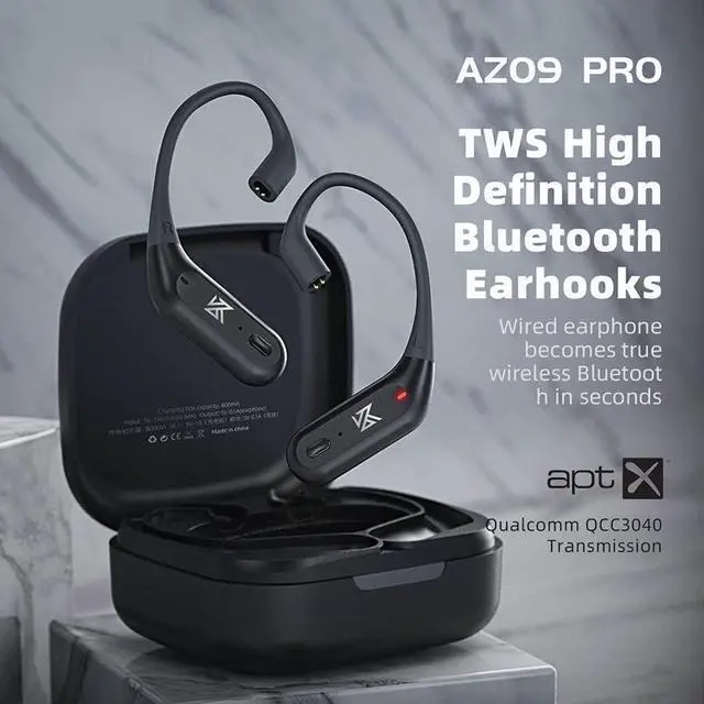 Alt view image 2 of 7 - KZ AZ09 PRO TWS QCC3040 Bluetooth Ear Hook, IEM Bluetooth Adapter,Wireless Bluetooth Earphone Module,Bluetooth 5.2 Chip(no Headphone) (2Pin 0.78/0.75mm)